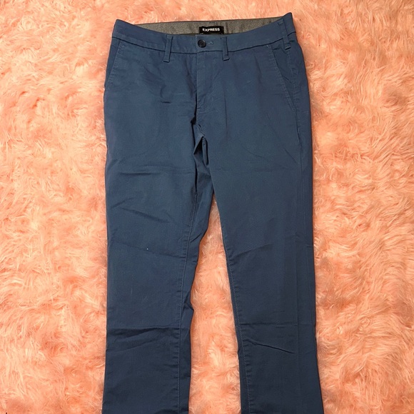 Supreme Men's Navy Chinos - Picture 1 of 5